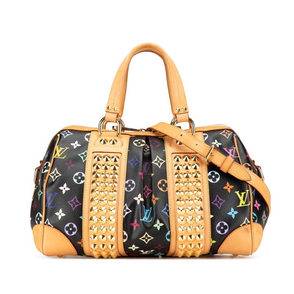 Louis Vuitton Monogram Multicolor Courtney MM Bag Handbag Noir Black